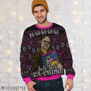 Princess Unicorn Fa La La Caching The Office Knit Ugly Christmas Sweater