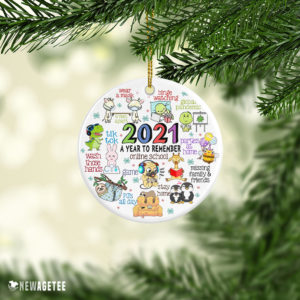 2021 A Year To Remember Online School Kids Christmas Tree Ornament