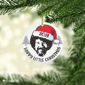 BOB ROSS Happy Little CHRISTMAS 2021 Ornament