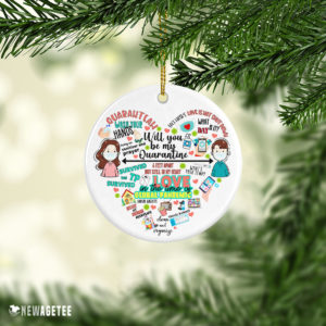 Pandemic Christmas 2021 Keepsake Ornament Will You Be My Quarantine Couple Christmas Gifts