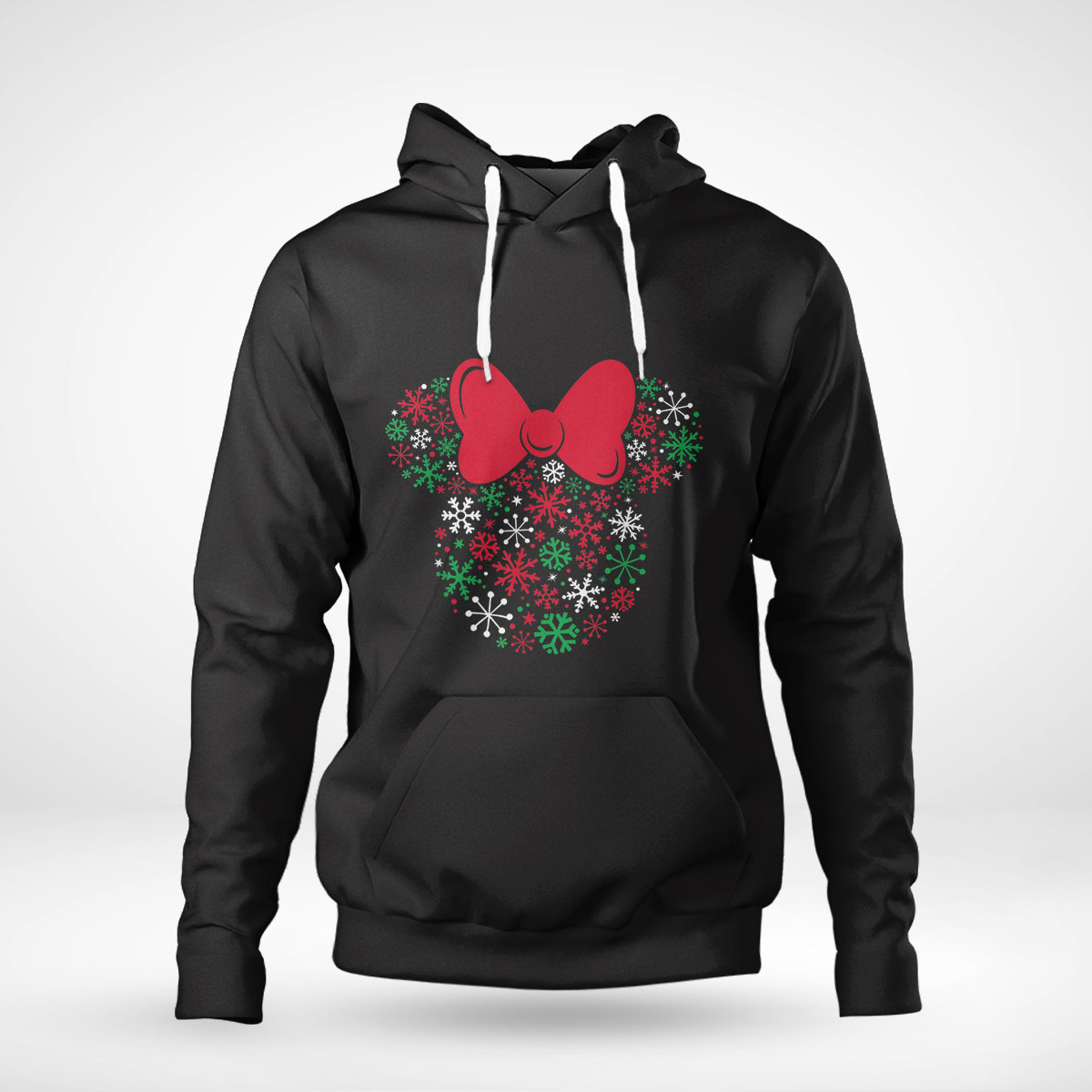 Disney Minnie Mouse Icon Holiday Snowflakes SweatShirt Disney Minnie Mouse Icon Holiday Snowflakes SweatShirt