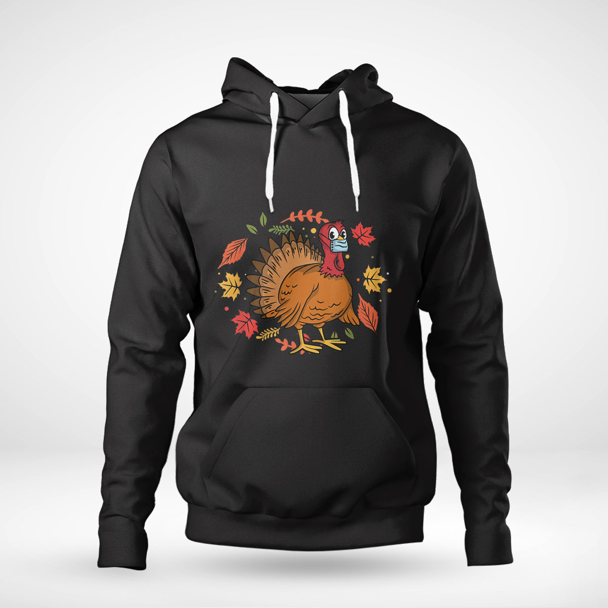 Funny Thanksgiving Turkey Wearing A Face Mask T-Shirt Funny Thanksgiving Turkey Wearing A Face Mask T-Shirt