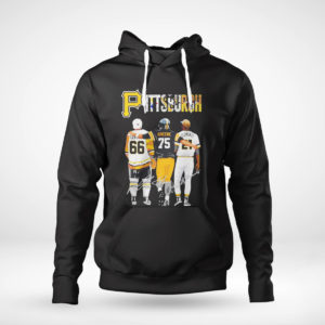 Pullover Hoodie Pittsburgh Mario Lemieux Joe Greene Roberto Clemente signatures shirt