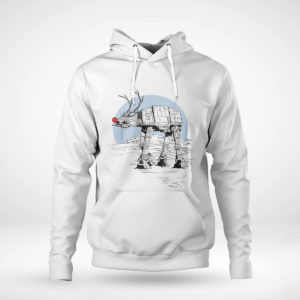 Pullover Hoodie Star Wars Rudolph ATAT Walker Christmas T Shirt