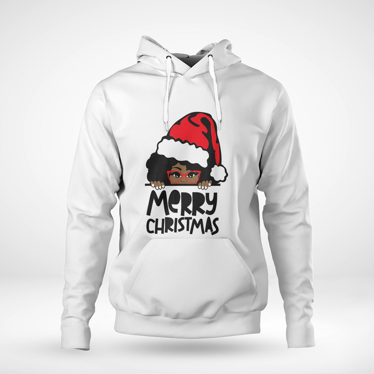 That Melanin Christmas Mrs. Claus Santa Black Peeking Claus Sweatshirt