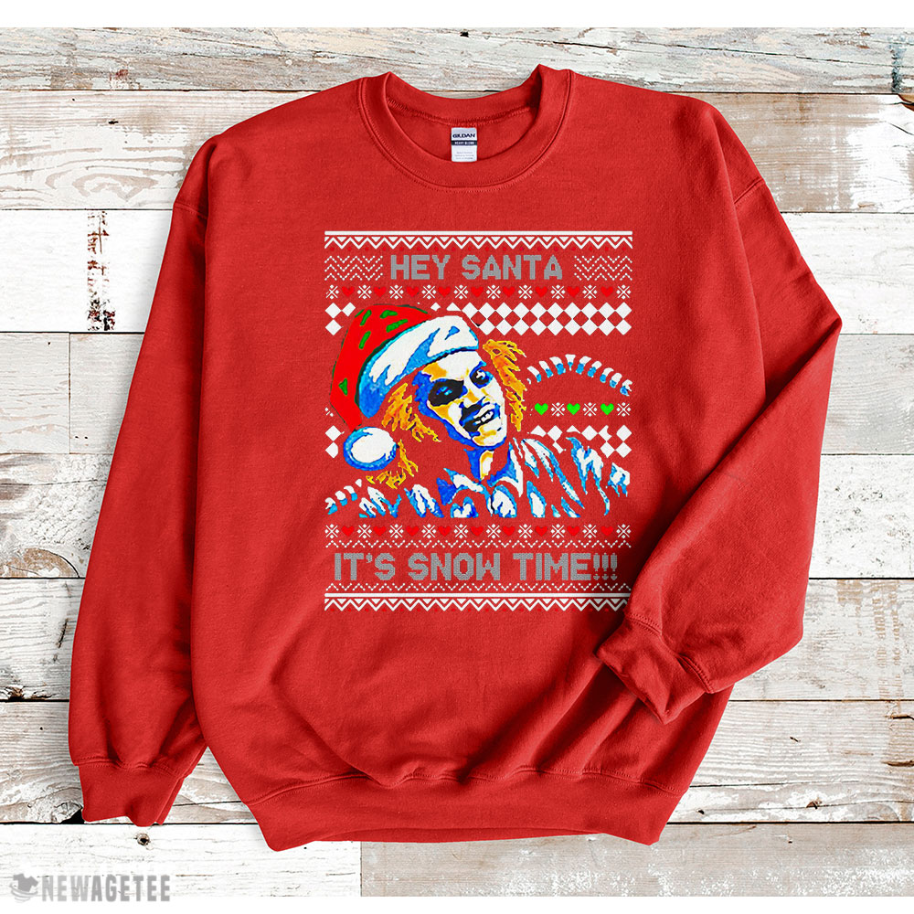 Beetlejuice Hey Santa It’s Snow Time Ugly Christmas Sweatshirt Beetlejuice Hey Santa It’s Snow Time Ugly Christmas Sweatshirt