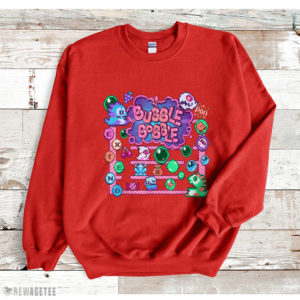 Red Sweatshirt Bobbles Bubble T Shirt