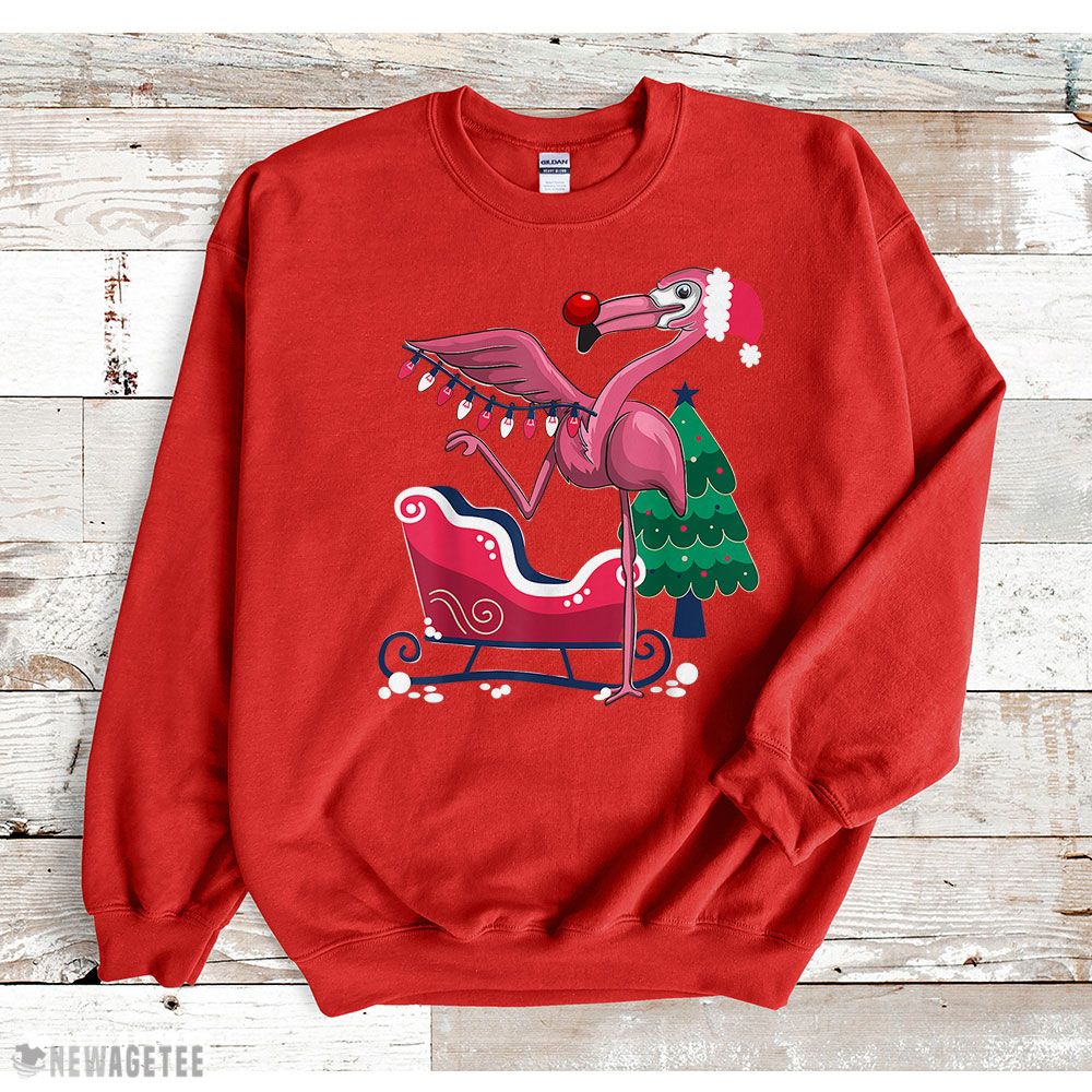 Christmas Flamingo Tropic Winter Gifts Sweatshirt Christmas Flamingo Tropic Winter Gifts Sweatshirt