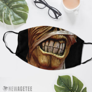 Reusable Face Mask Iron Maiden Tour Eddie Powerslave Face Mask