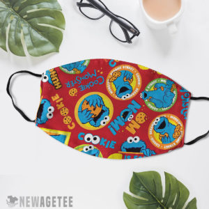 Sesame Street Digital Characters Cookie Monster face mask