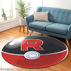 Pokemon Team Rocket Ball Round Rug Carpet