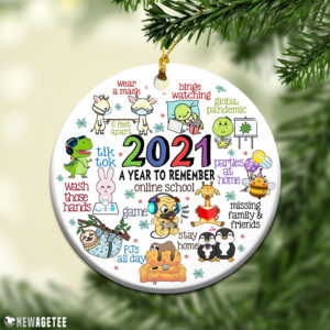 2021 A Year To Remember Online School Kids Christmas Tree Ornament