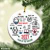2021 I Got My Vaccine Merry Christmas 2021 Ornament