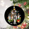 Border Collie Christmas Tree Lights Funny Dog Chrismas Ornament