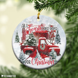 Cardinal Come Home Red Truck 2021 Christmas Ornament