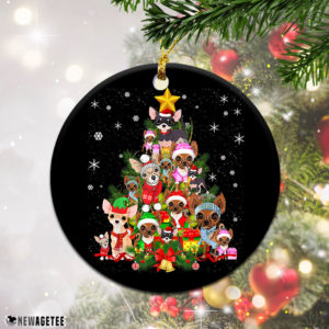 Chihuahua Christmas Tree Lights Ornament