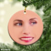 Friends TV Show Rachel Green Face Christmas Ornaments Funny Holiday Gift