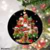 Funny Rough Collie Christmas Tree Lights Funny Dog Chrismas Ornament