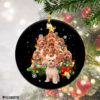 Maltese Christmas Tree Lights Funny Dog Chrismas Ornament