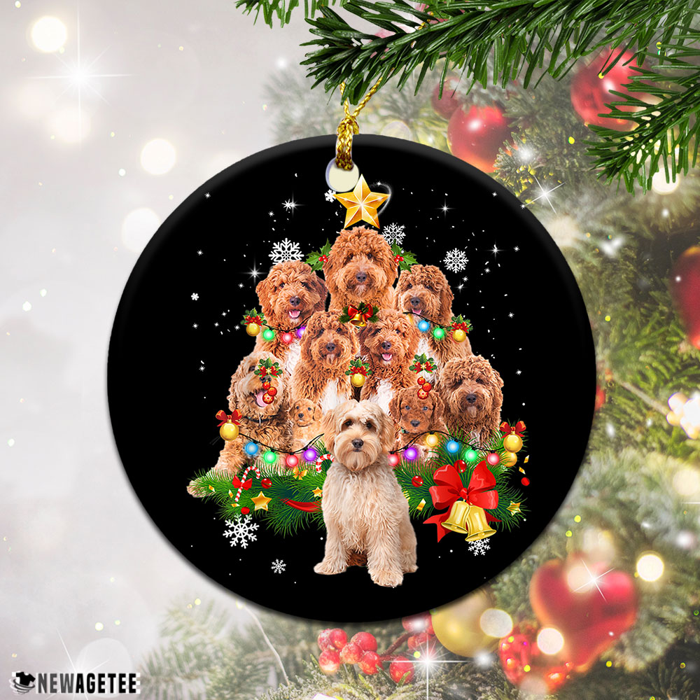 Labradoodle Christmas Tree Lights Funny Dog Chrismas Ornament Labradoodle Christmas Tree Lights Funny Dog Chrismas Ornament
