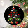 Norwegian Elkhound Christmas Tree Lights Funny Dog Chrismas Ornament