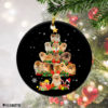 Pomeranian Dog Christmas Tree Lights Funny Dog Chrismas Ornament