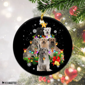 Pyrenean Sheepdog Christmas Tree Lights Funny Dog Chrismas Ornament