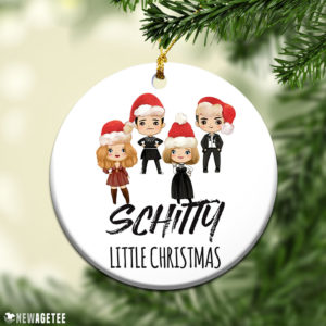 Round Ornament SCHITTY Little Christmas Moira David Alexis Johnny Rose Merry Christmas Ornament