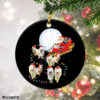 Saluki Christmas Tree Lights Funny Dog Chrismas Ornament