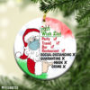 Santa Got His Vaccine Christmas 2021 Ornament