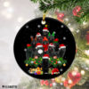 Sheltie Dog Christmas Tree Lights Funny Dog Chrismas Ornament