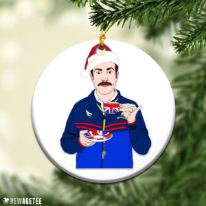 Ted Drinking Tea Merry Christmas Ornament Funny Holiday Gift