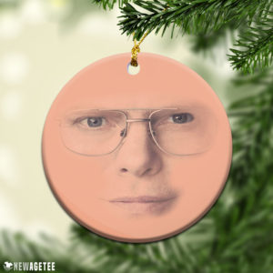 The Office TV Show Dwight Schrute Face Christmas Ornament Funny Holiday Gift