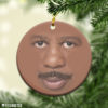 The Office TV Show Michael Scott Face Christmas Ornament Funny Holiday Gift