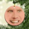 The Office TV Show Stanley Hudson Face Christmas Ornament Funny Holiday Gift