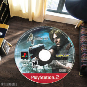 Resident Evil 4 Playstation 2 Capcom Disc Round Rug Carpet