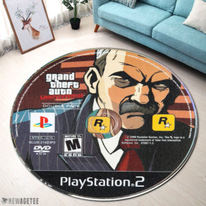 Grand Theft Auto Liberty City Stories and Vice City Stories Disc Round Rug Carpet