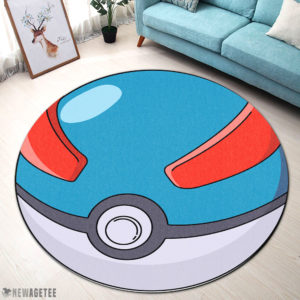 Round Rug Pokemon Super Ball Round Rug Carpet