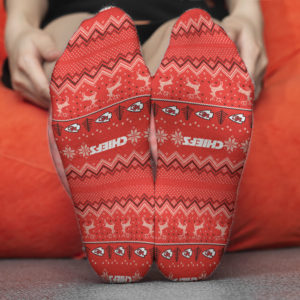 Kansas City Chiefs Adult Ugly Christmas Crew Socks