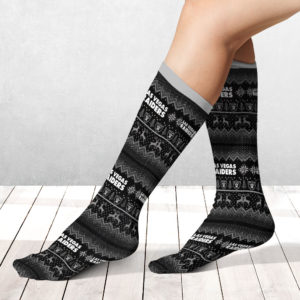 Socks Las Vegas Raiders Adult Ugly Christmas Crew Socks
