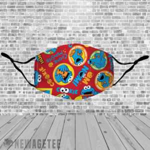 Stretch to Fit Mask Sesame Street Digital Characters Cookie Monster face mask
