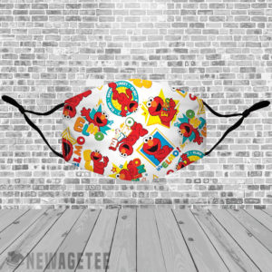 Stretch to Fit Mask Sesame Street Digital Tossed Elmo face mask