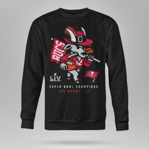 Sweetshirt Tampa Bay Buccaneers Tom Brady Super Bowl LV Champions GOAT Shirt