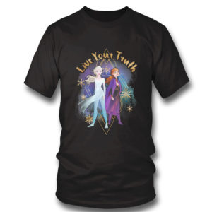 T Shirt Disney Frozen 2 Elsa Anna Live Your Truth Geometric Portrait Sweatshirt