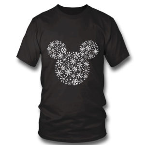 Disney Mickey Mouse Icon Holiday White Snowflakes SweatShirt