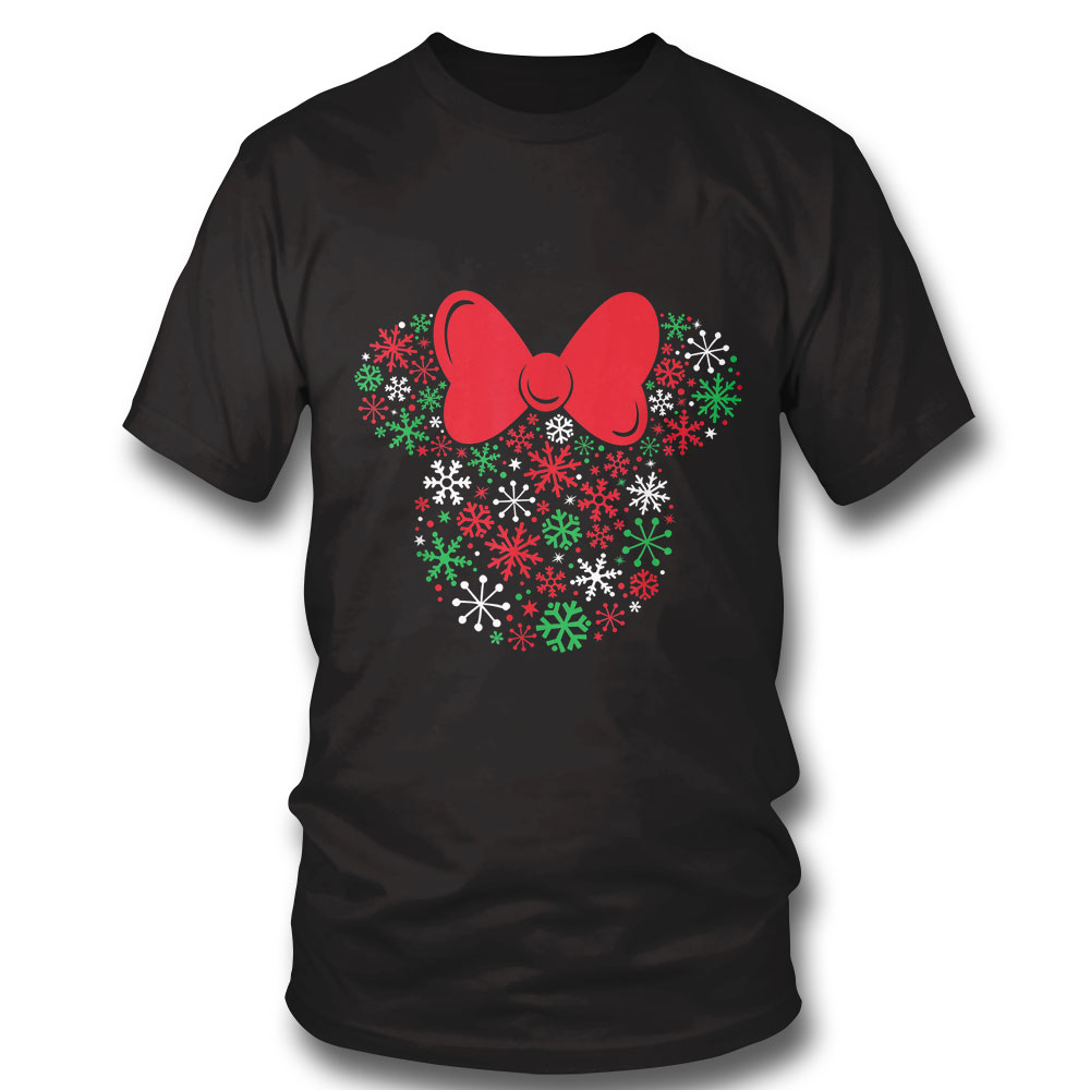 Disney Minnie Mouse Icon Holiday Snowflakes SweatShirt Disney Minnie Mouse Icon Holiday Snowflakes SweatShirt