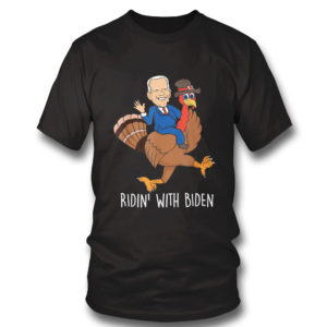 Funny Joe Biden Thanksgiving Turkey Costume Ridin T-Shirt