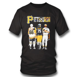 Pittsburgh Mario Lemieux Joe Greene Roberto Clemente signatures shirt