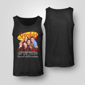 Tank Top Seinfeld 33 years 1989 2022 thank you memories signatures shirt