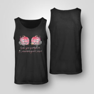Tank Top Skeleton Hand Grab Your Pumpkin Its Mammogram Season Pink Shirt